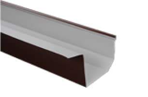 White seamless box gutter